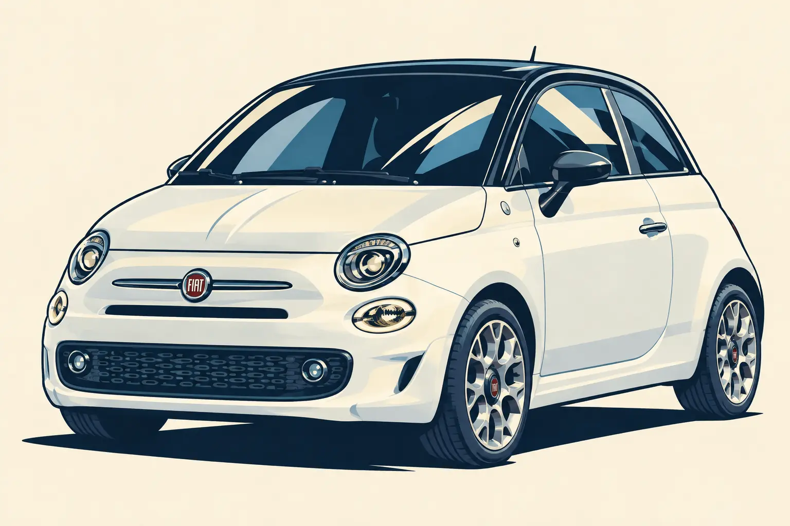 Fiat 500 Hey Google